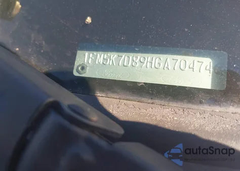 2017 Ford Explorer Xlt from USA, damaged, VIN 1FM5K7D89HGA70474